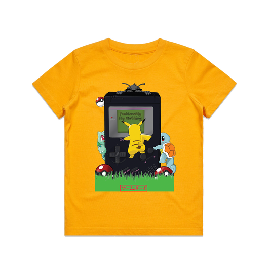 Retro Kids T-Shirt - Yellow Gold