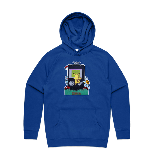 Retro Chenille Patch Unisex Pullover - Royal Blue