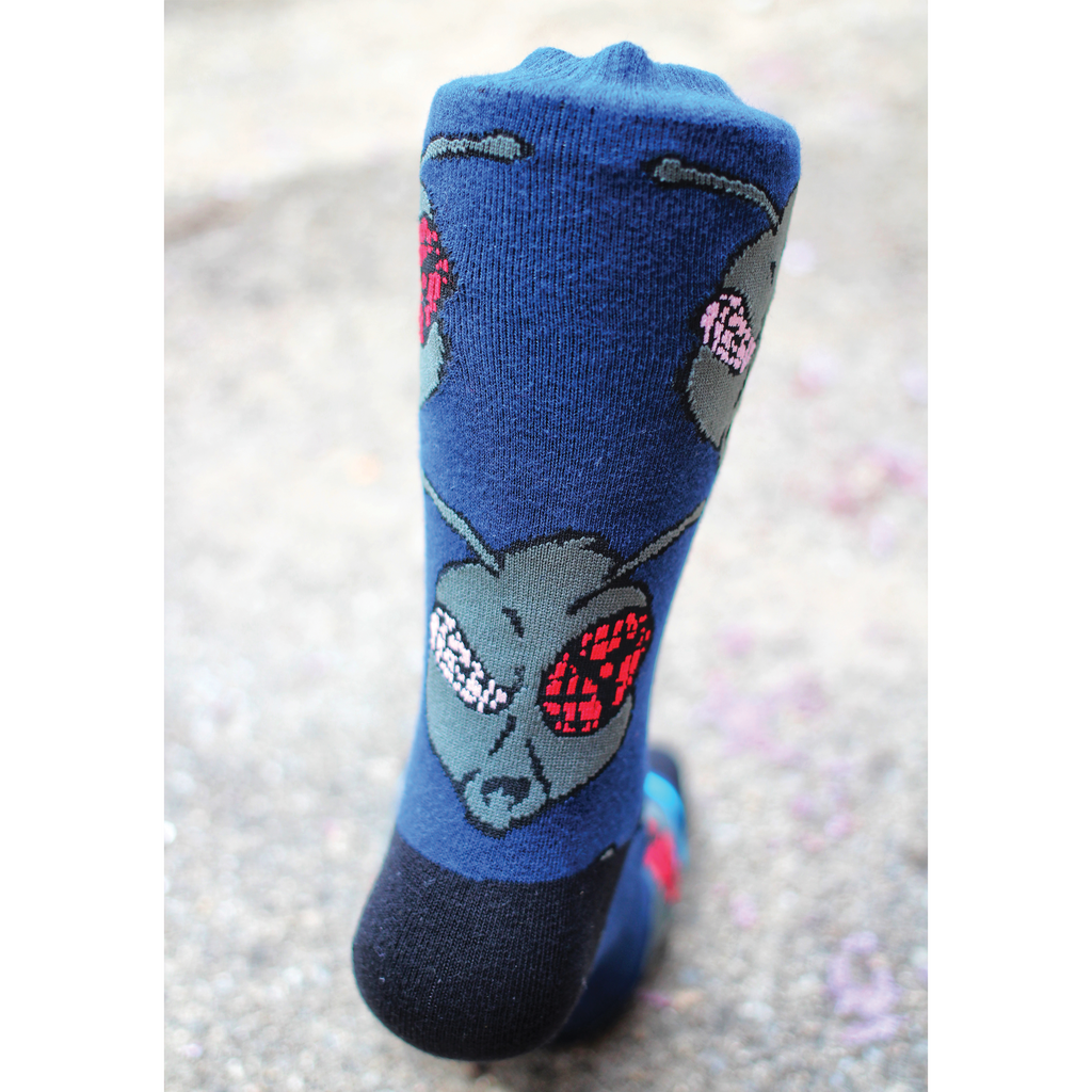 Fly Uchiha Crew Socks - Navy