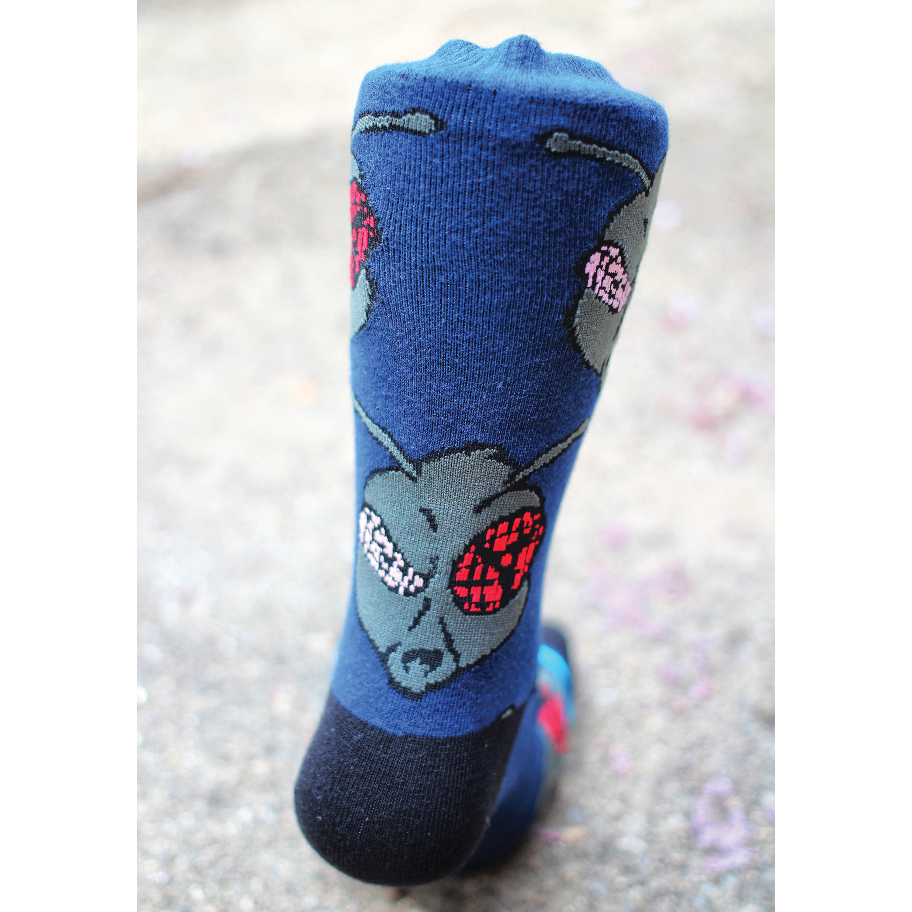 Fly Uchiha Crew Socks - Navy