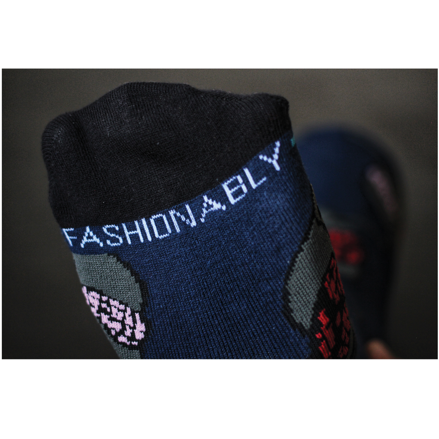 Fly Uchiha Crew Socks - Navy