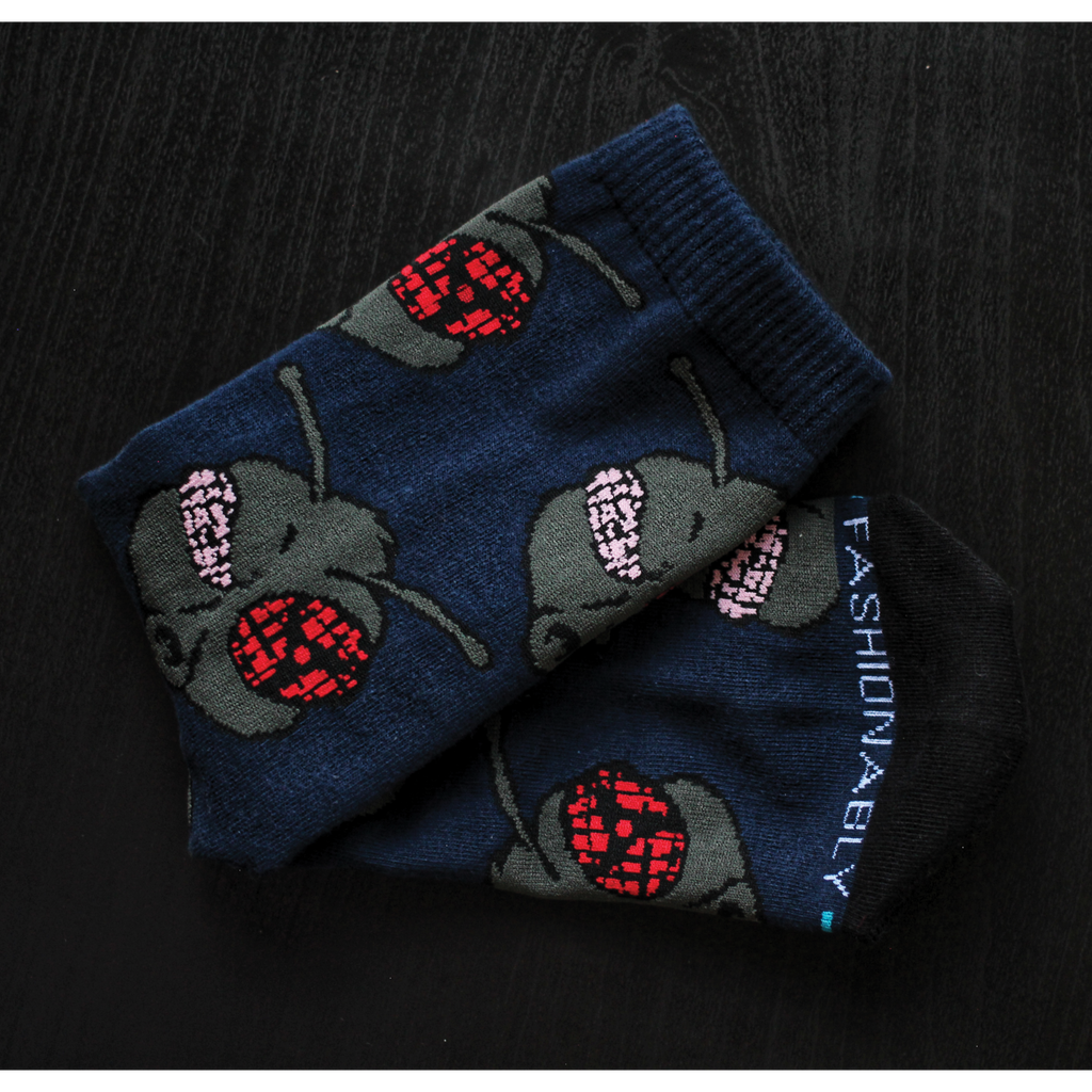 Fly Uchiha Crew Socks - Navy