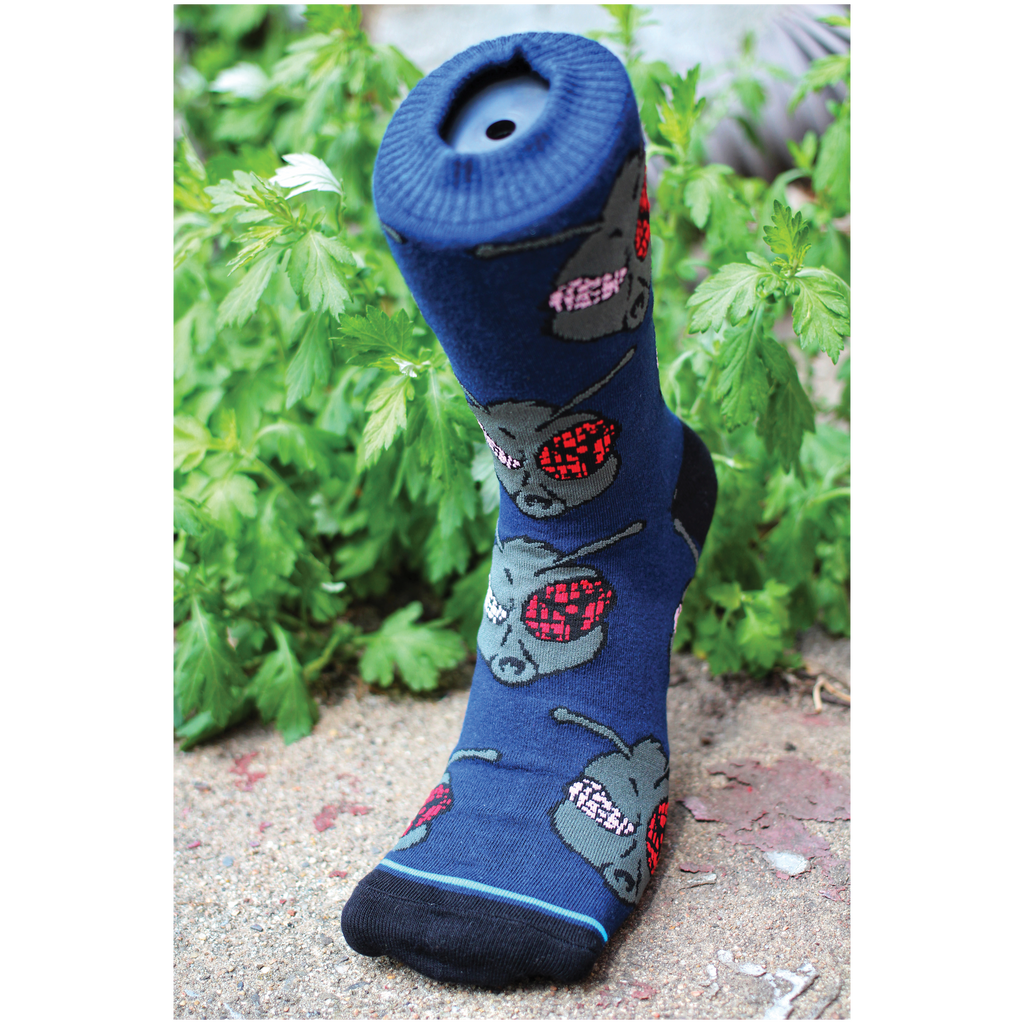 Fly Uchiha Crew Socks - Navy