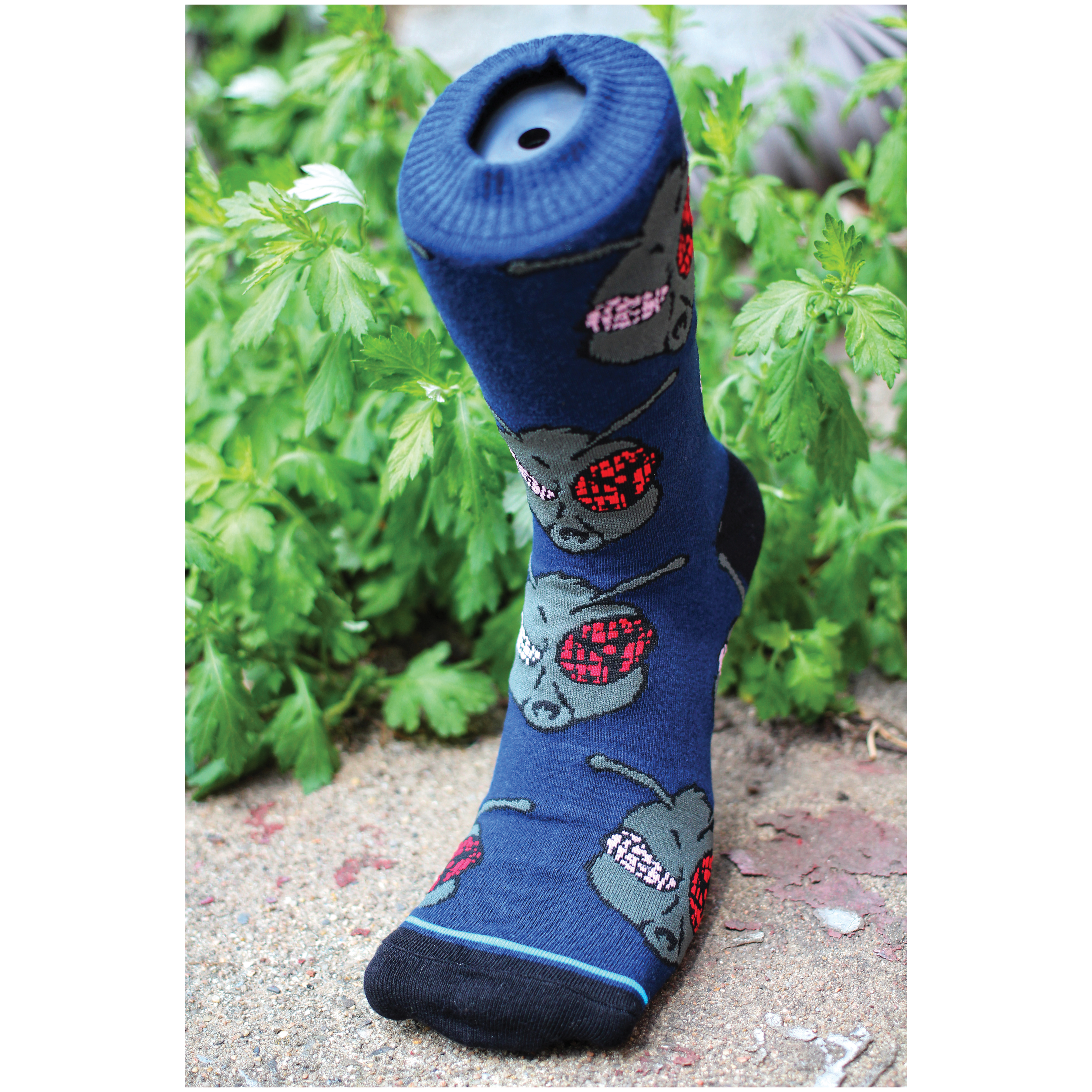 Fly Uchiha Crew Socks - Navy