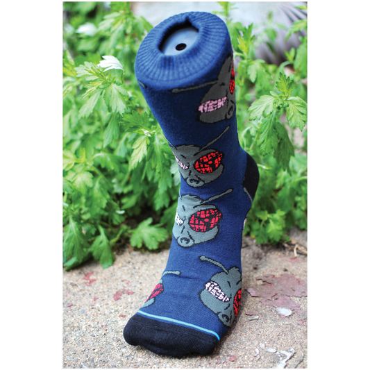 Fly Uchiha Crew Socks - Navy